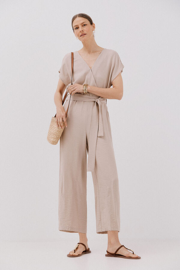 Cortefiel Mono cruzado estampado Arena