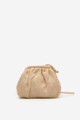 Cortefiel Bolso bandolera trenzado Beige