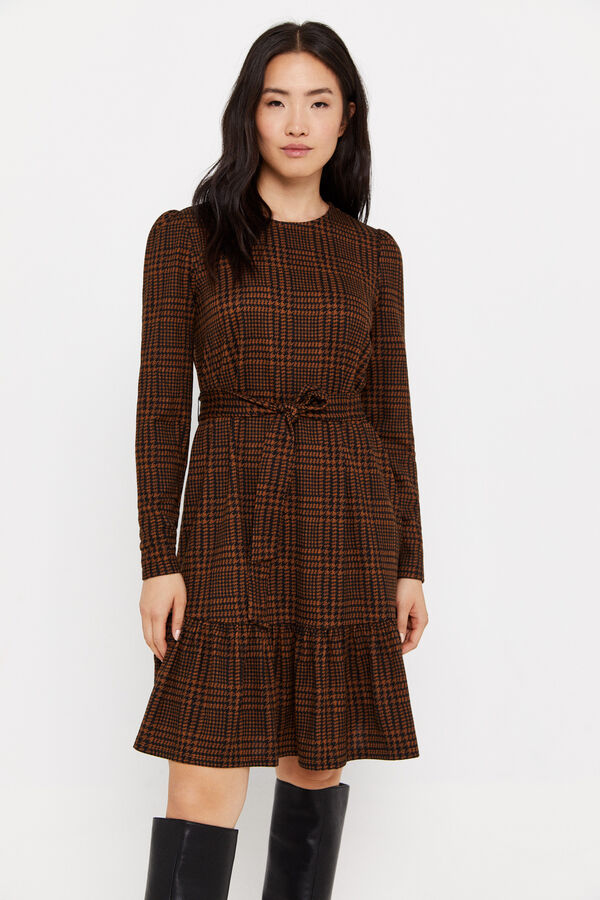 Cortefiel Vestido ilh&oacute;s curto Multicolorido