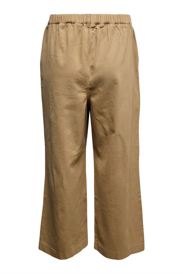 Vero Moda Curve Pantal&oacute;n ancho talla grande Marr&oacute;n