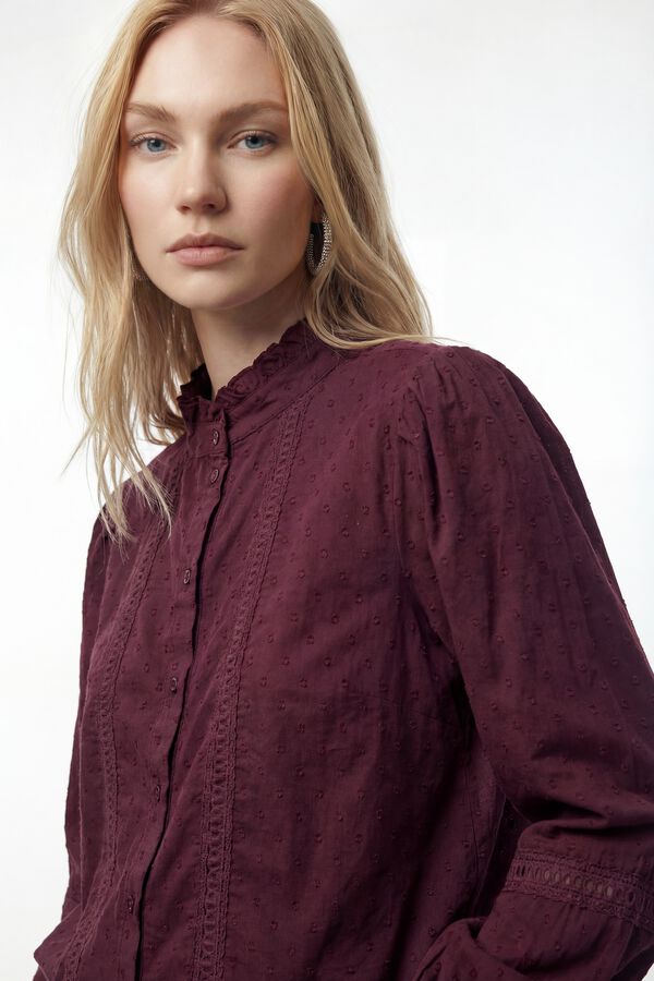 Vero Moda Camisa fluida de manga larga Morado