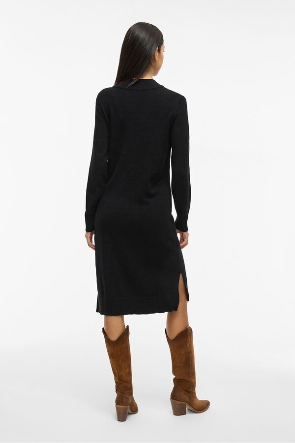 Vila Vestido de punto con viscosa Negro
