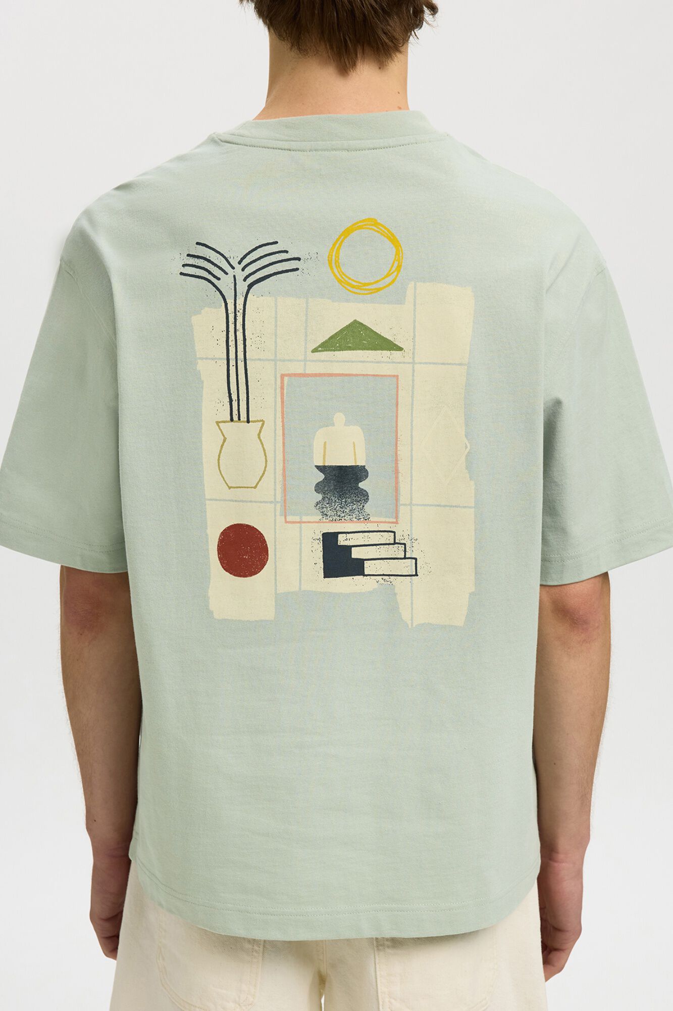 Selected Camiseta de manga corta relaxed