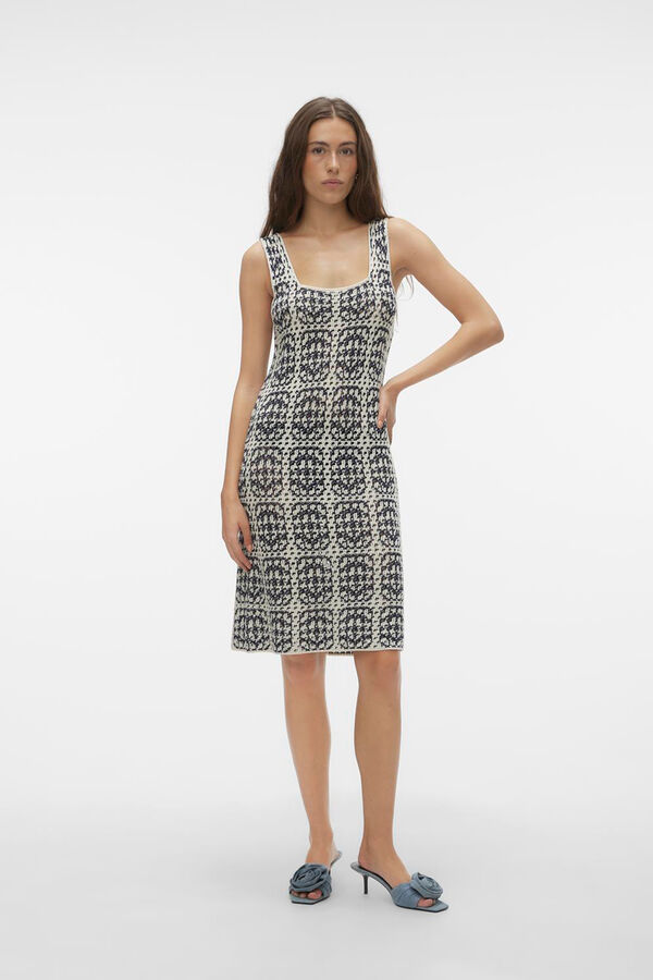 Vero Moda Vestido curto de malha  Azul