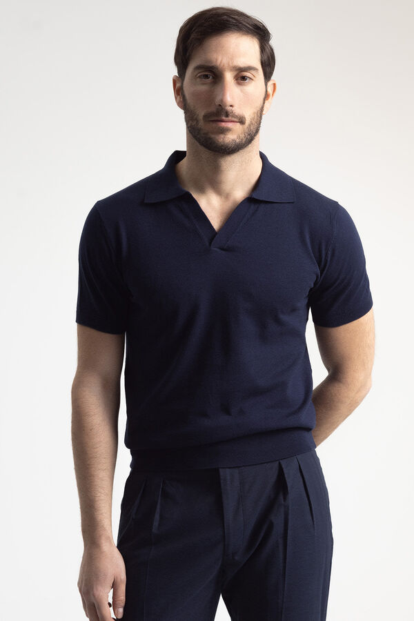 PuroEGO Polo de malha Azul