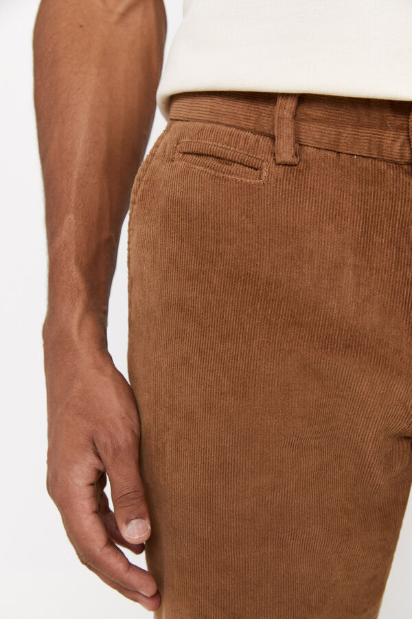 Cortefiel Cal&ccedil;as chino bombazina Tostado