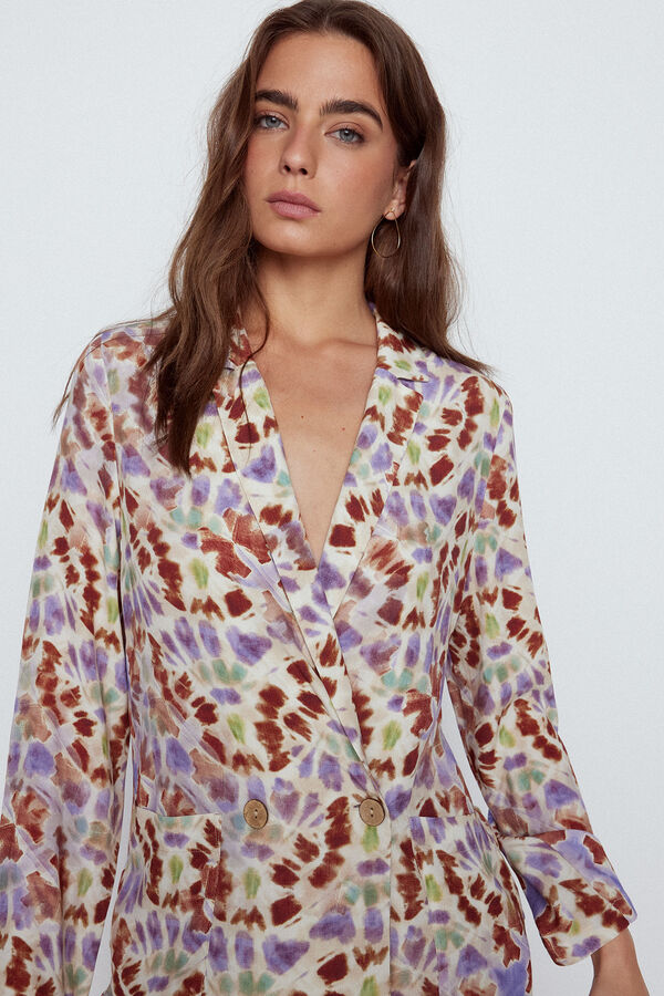 Slowlove Casaco flu&iacute;do estampado Multicolorido