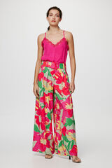 Vila Pantal&oacute;n ancho de vestir estampado Verde