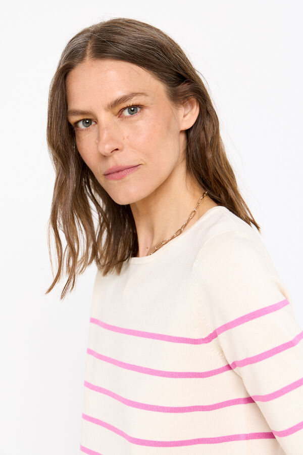 Cortefiel Camisola manga curta Roxo