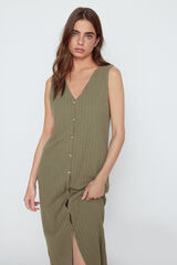 Slowlove Vestido curto el&aacute;stico Verde