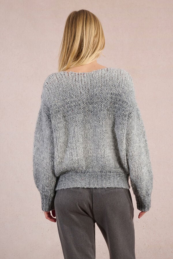 Molly Bracken Jersey de manga larga motivo tie dye Gris