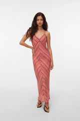 Vero Moda Vestido midi de al&ccedil;as Vermelho