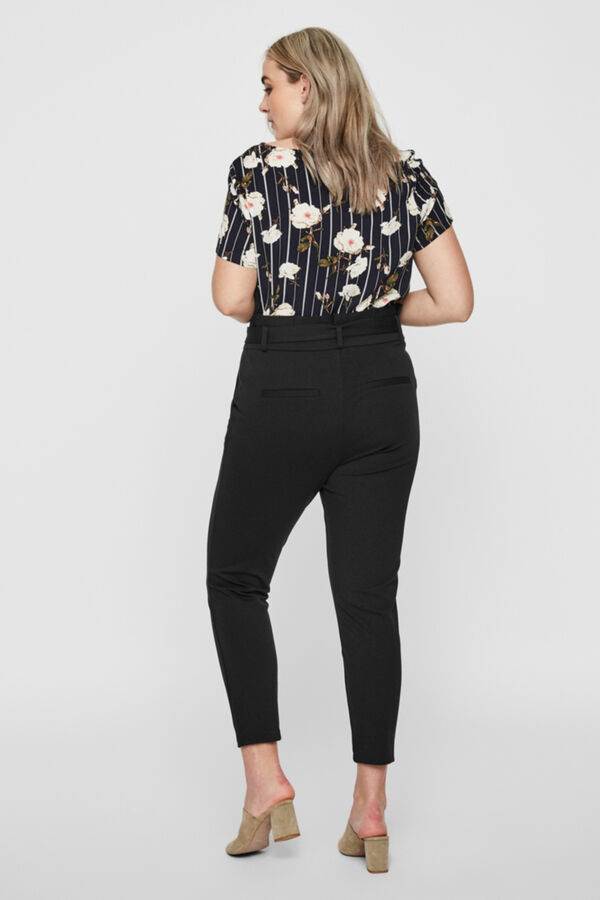 Vero Moda Curve Pantal&oacute;n paperbag Negro