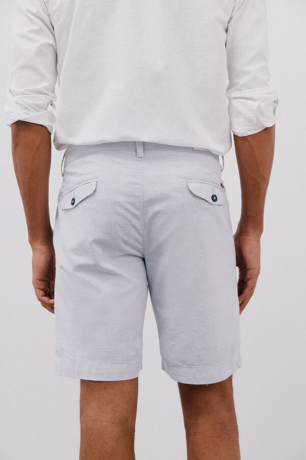 Cortefiel Bermudas Oxford calças chino Azul