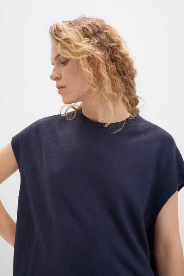 Cortefiel Colete tato suave Azul