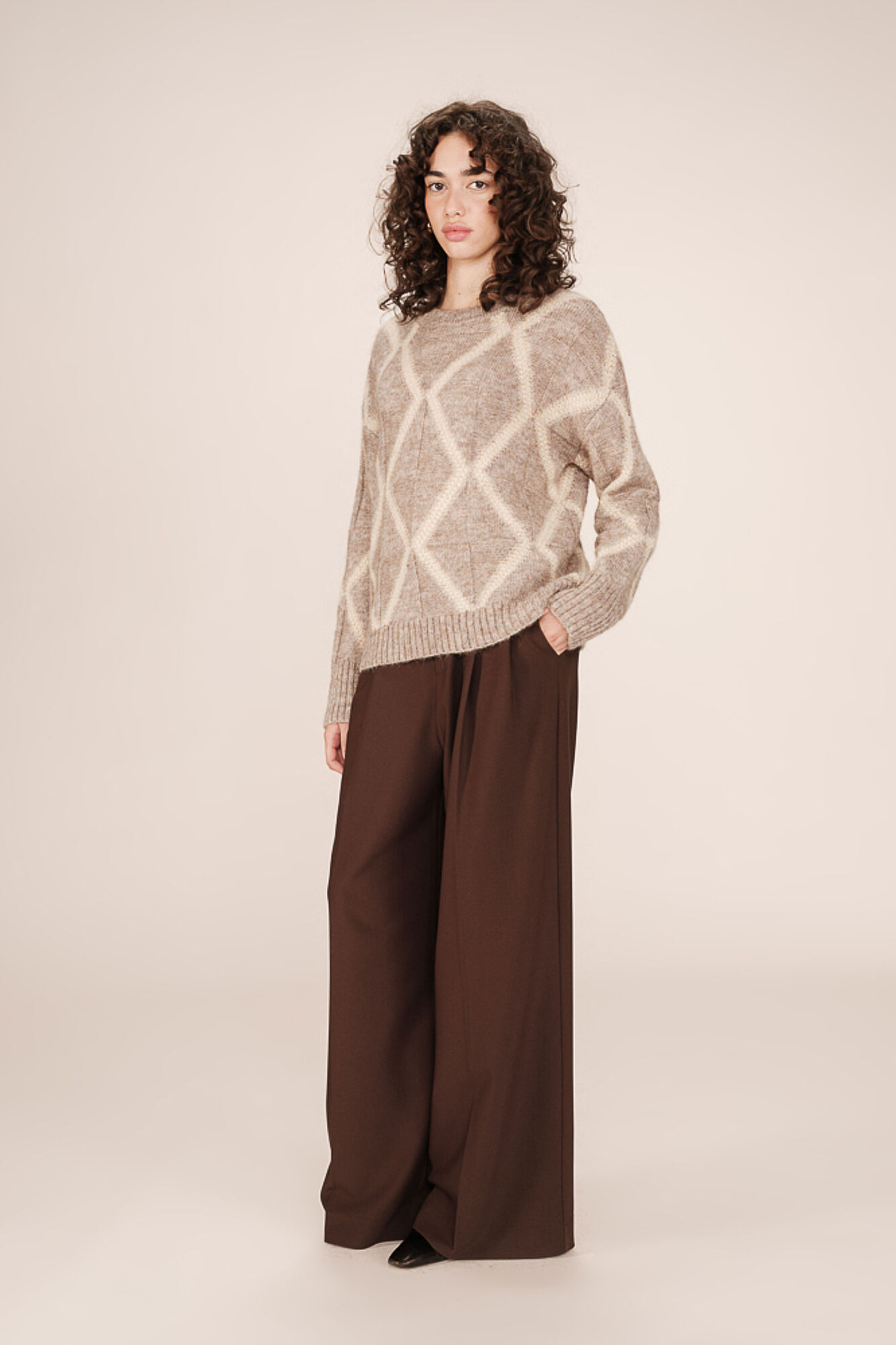 Grace & Mila Jersey b&aacute;sico con cuello redondo