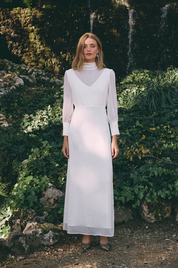 Pol&iacute;n Et Moi Vestido de novia Francisca Blanco