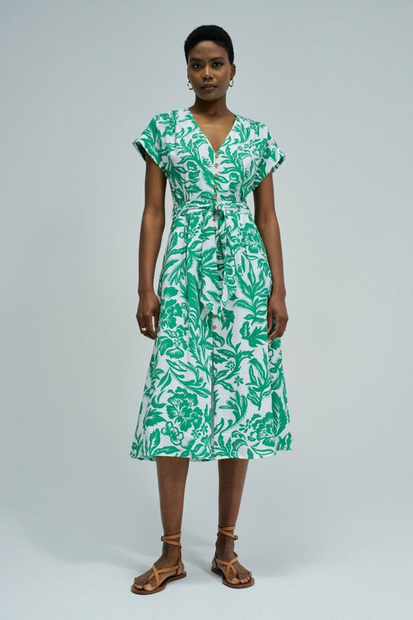 Salsa Jeans Vestido com estampado floral Verde