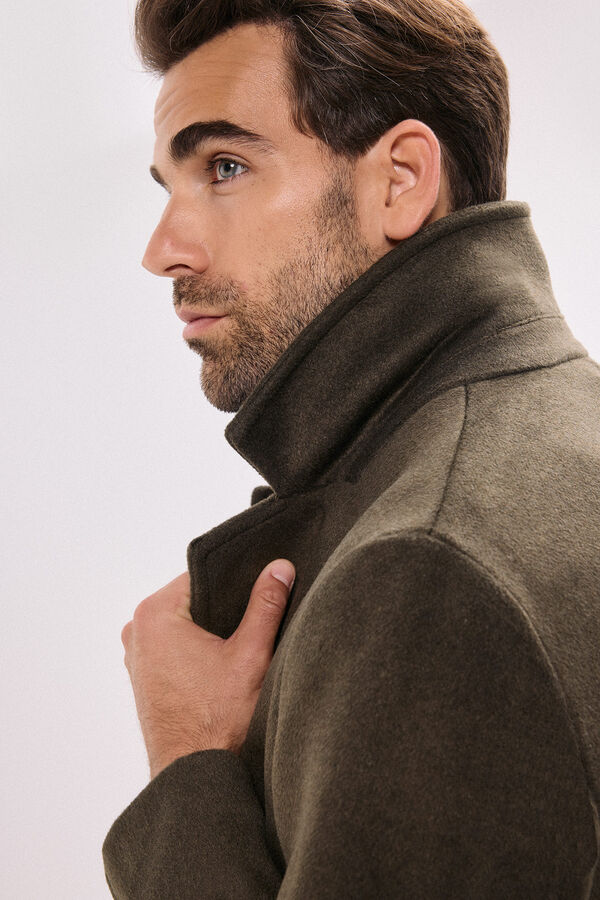 Jack & Jones Sobretudo longo com fecho combinado Verde