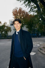 Cortefiel Casaco forro remov&iacute;vel Azul