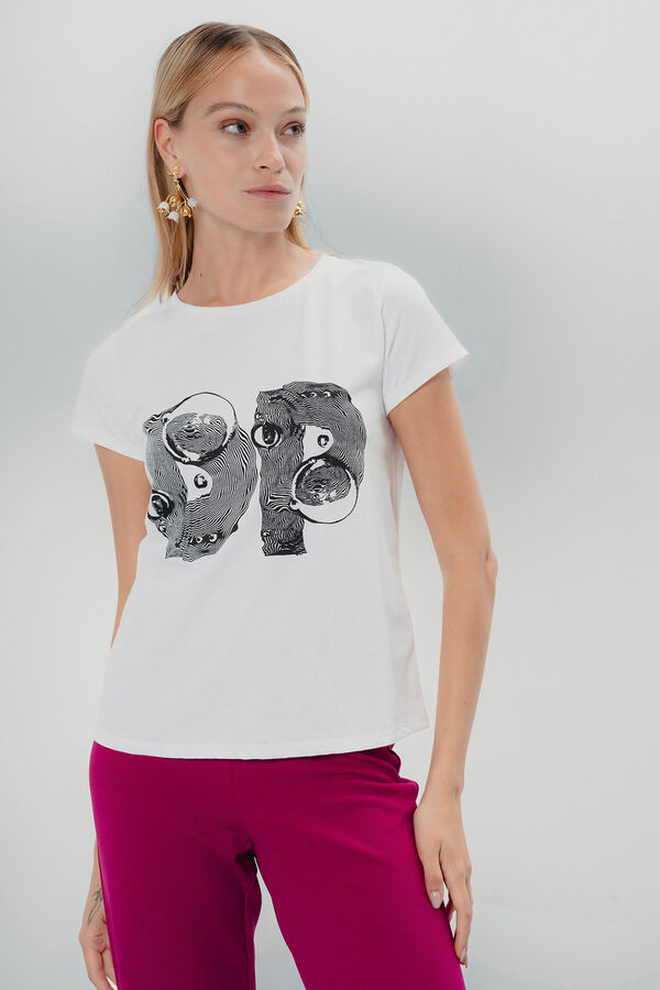 Dolores Promesas Camiseta Branca Vibrante Branco