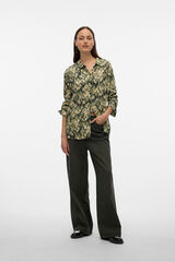 Vero Moda Camisa estampada manga larga Verde