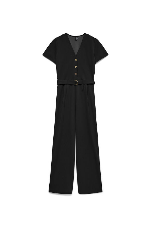 Vero Moda Macac&atilde;o comprido manga curta Preto