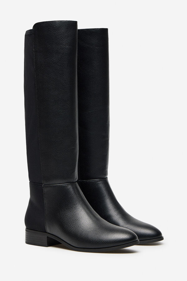 Cortefiel Bota el&aacute;stica Negro