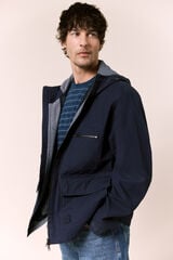 OOTO Parka curta com capuz Azul