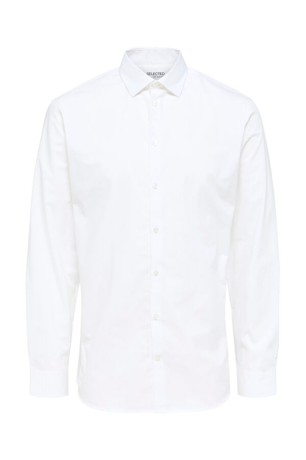 Cortefiel Camisa manga comprida Slim Branco