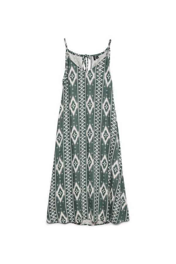 Vero Moda Vestido comprido em linho Verde