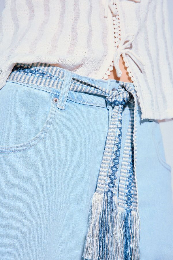 Slowlove Shorts de laço Azul