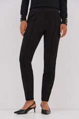 Cortefiel Legging de mujer de efecto ante Negro