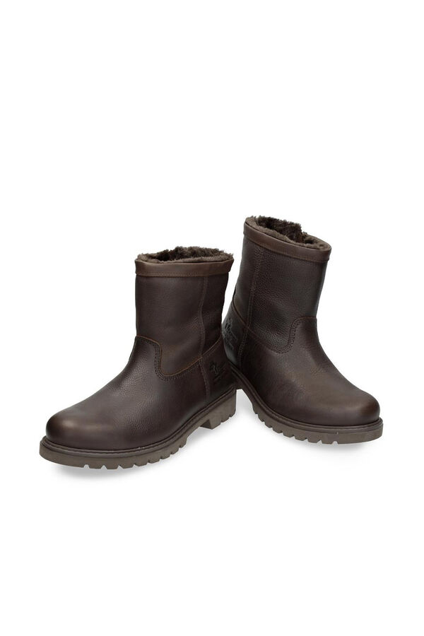 Panama Jack Bota de hombre en piel Marr&oacute;n oscuro