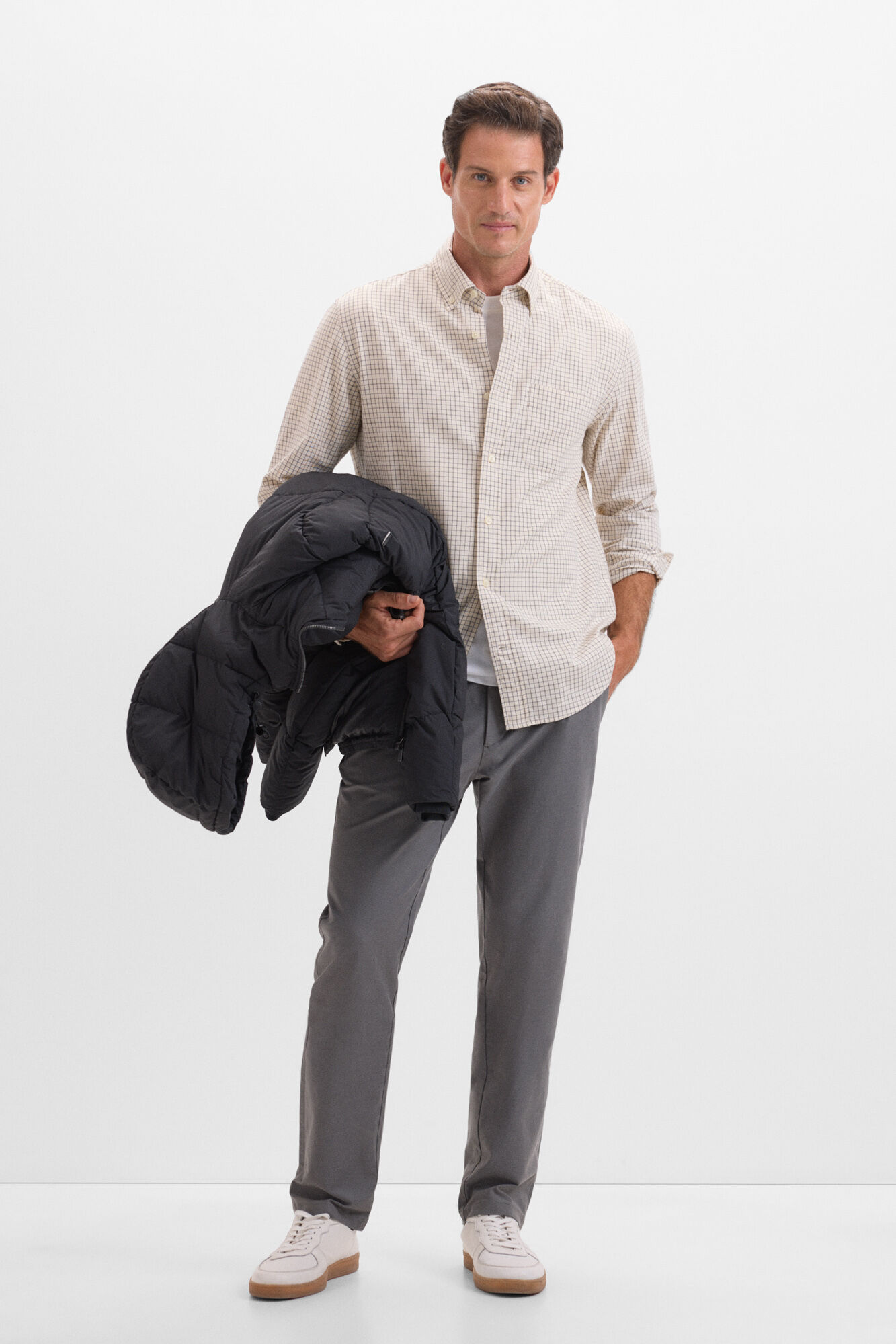 Cortefiel Camisa twill xadrez