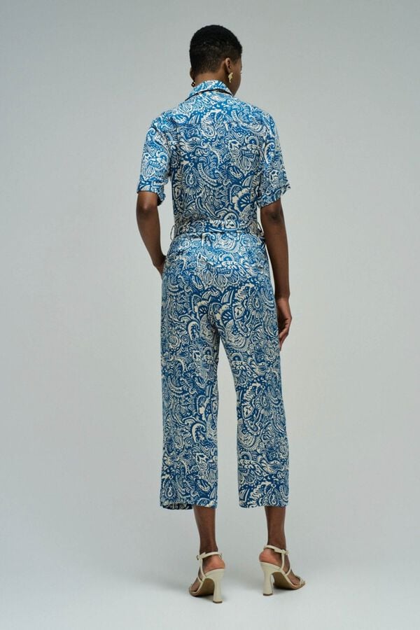 Salsa Jeans Mono con estampado floral Azul