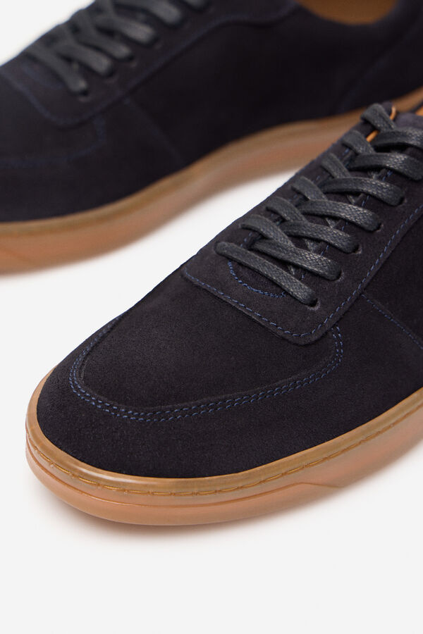 Cortefiel T&ecirc;nis de pele Azul