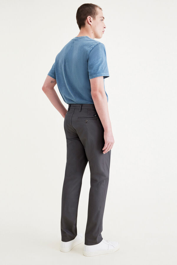 Dockers Cal&ccedil;a cal&ccedil;as chino Slim Fit Original para homem Cinzento