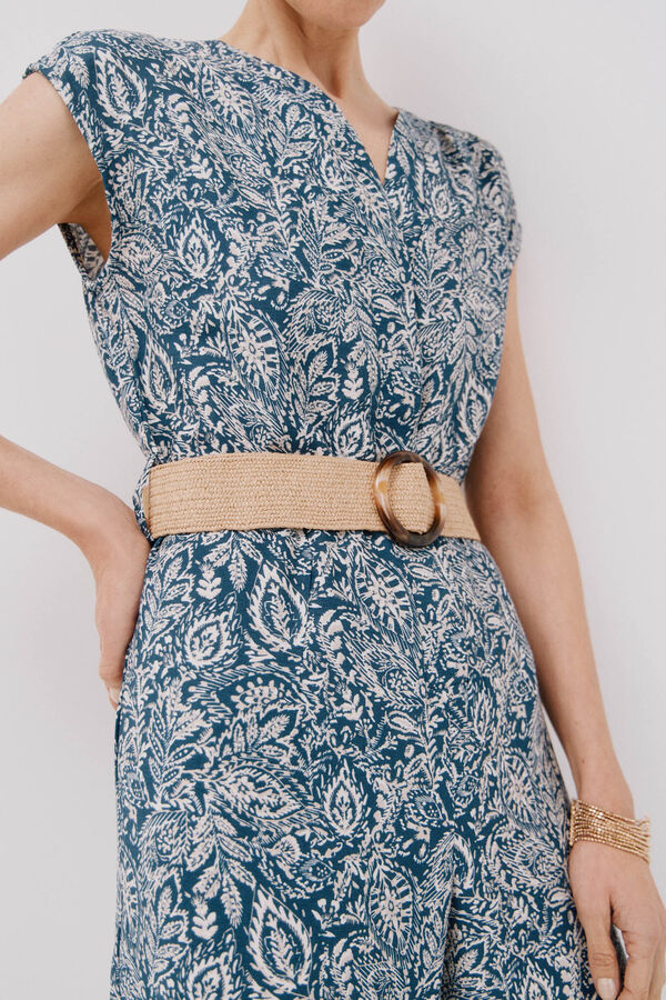 Cortefiel Macac&atilde;o com cinto Azul