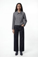 Vero Moda Chaqueta estilo blazer con botones forrados Gris oscuro