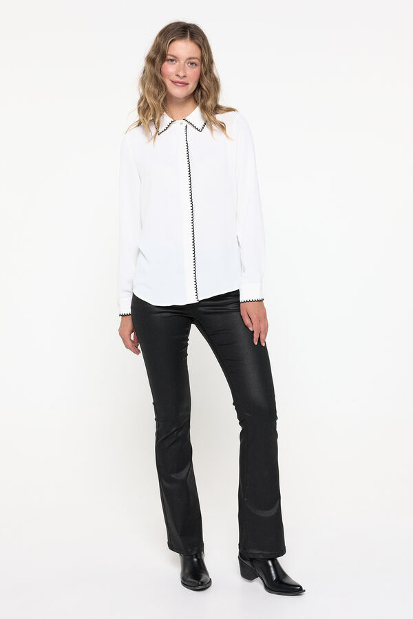 Vero Moda Camisa detalle bordado Blanco