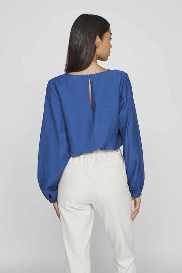Vila Camisa de manga comprida Azul