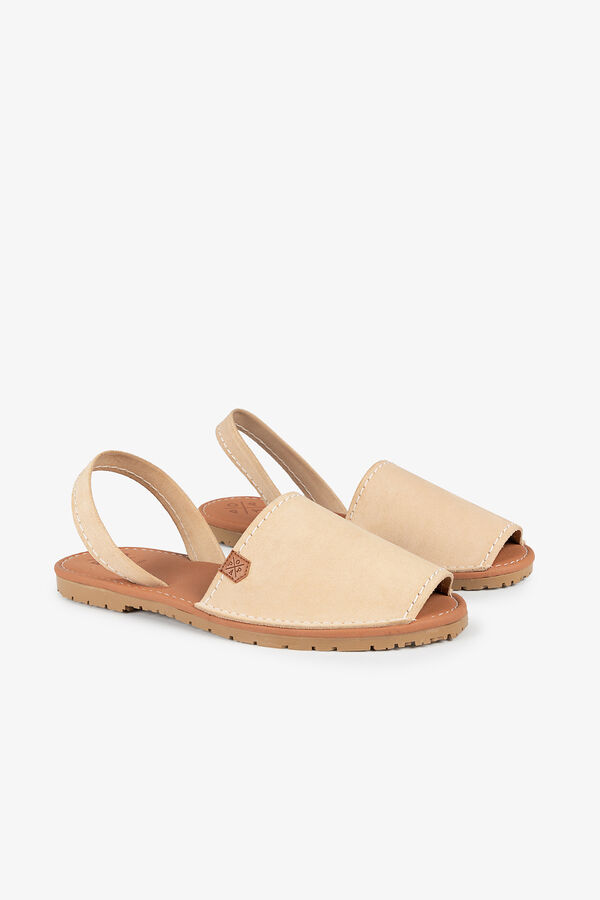 Popa Sandalia plana caballero Georgebay Serraje Beige