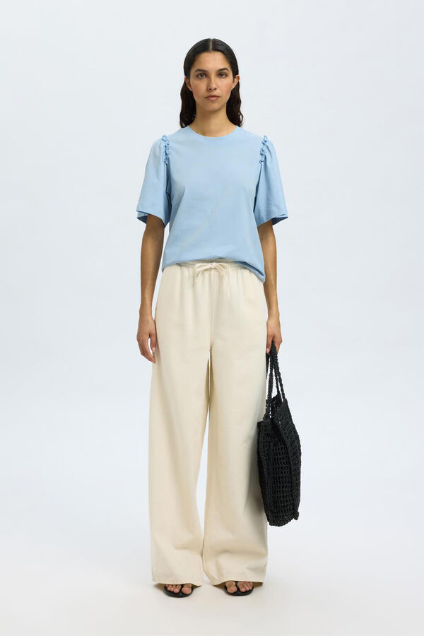 Selected Femme Camiseta de manga corta Azul