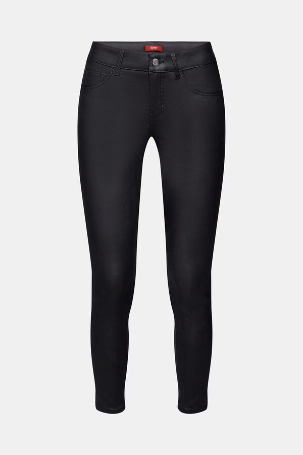 Cortefiel Pantalón encerado skinny fit Negro