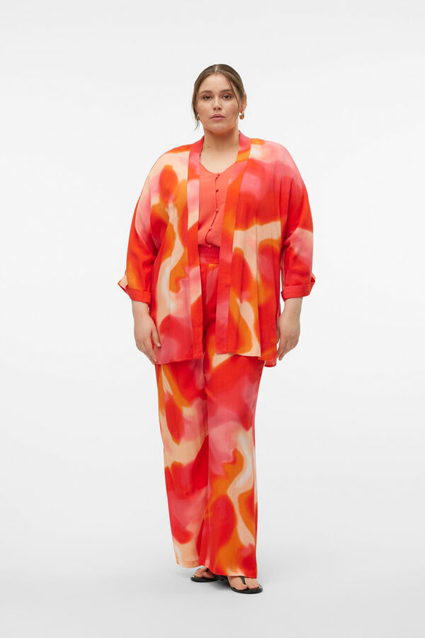 Vero Moda Curve Kimono manga 3/4 talla grande Naranja
