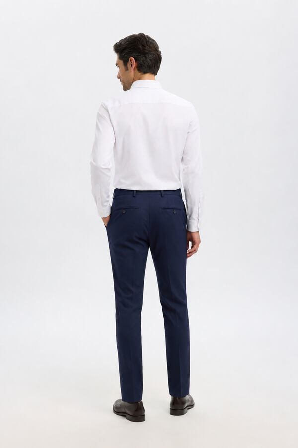 Selected Pantal&oacute;n de traje Slim Fit Azul marino