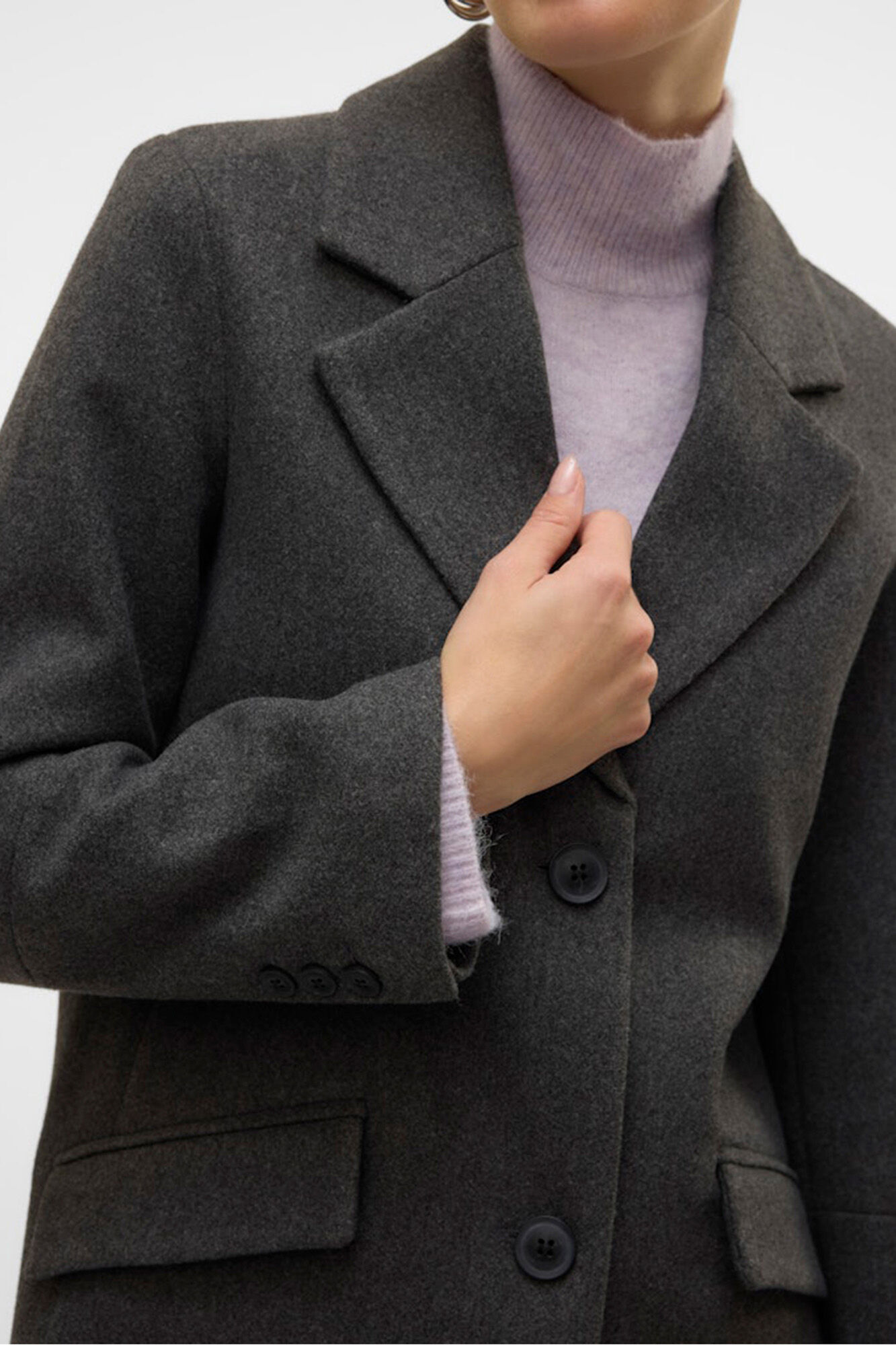 Vero Moda Abrigo mide de pa&ntilde;o