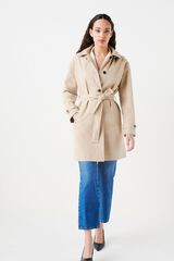 Caroll Trench Gabardine Negro