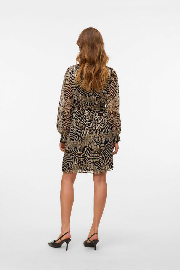 Vero Moda Vestido curto de manga comprida Multicolorido